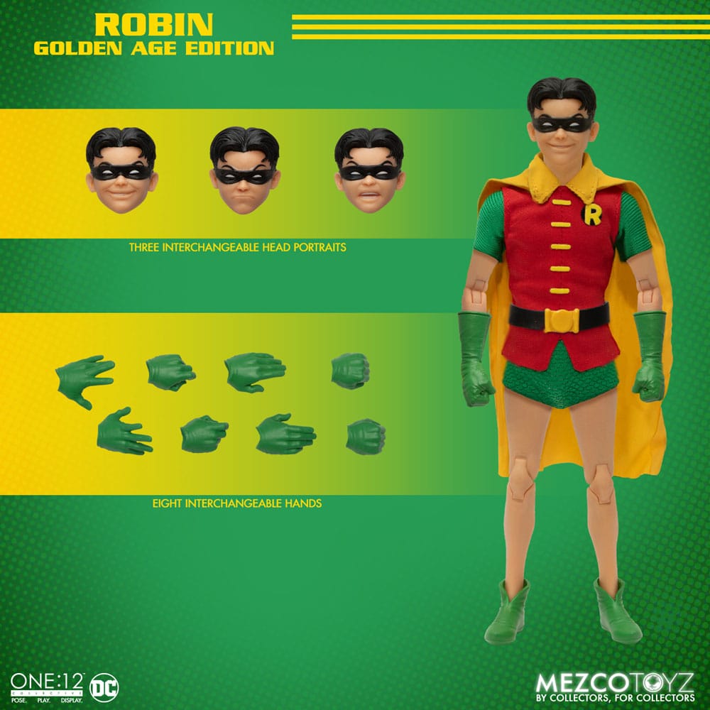 DC Comics Action Abbildung 1/12 Robin (Ausgabe der Goldenen Zeitalter) 16 cm