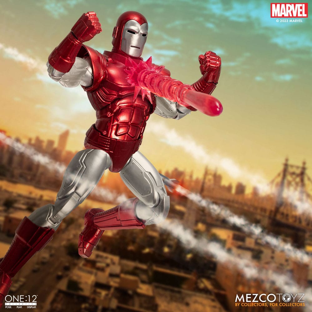 Marvel Action Şekil 1/12 Iron Man (Silver Centurion Edition) 16 cm