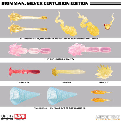 Marvel Action Şekil 1/12 Iron Man (Silver Centurion Edition) 16 cm