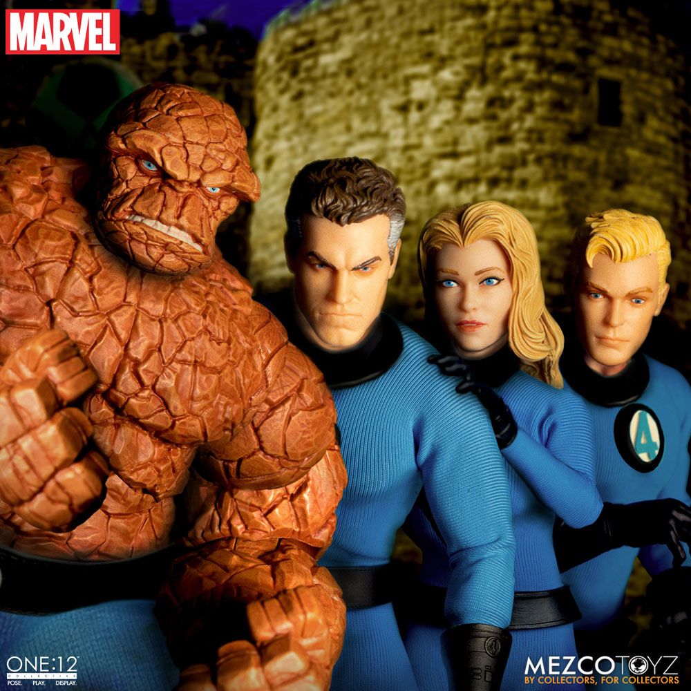 Marvel Action Figures 1/12 Fantastic Four Deluxe Steel Box Set 16 cm