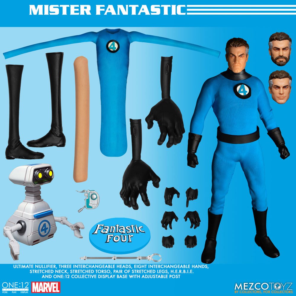 Marvel Action Figures 1/12 Fantastic Four Deluxe Steel Box Set 16 cm