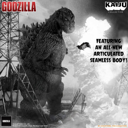 Godzilla (1954) Kaiju Collective Action Figure Godzilla - Black & White Edition 20 cm