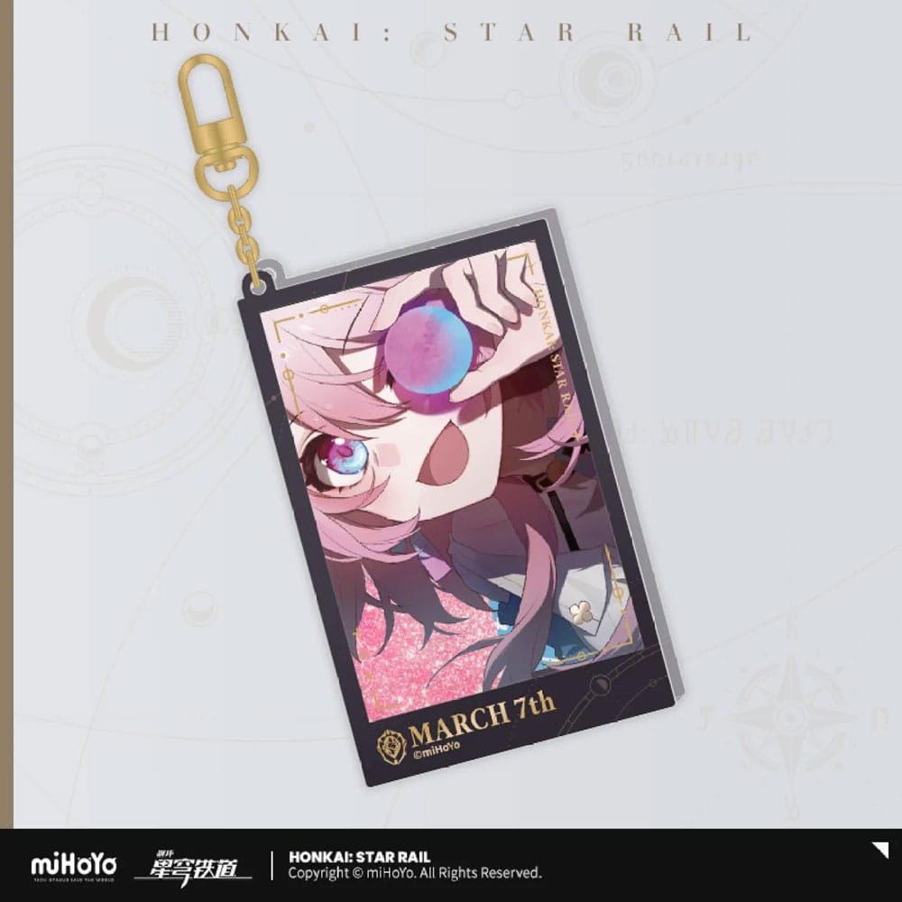 Honkai: Star Rail Countdown Departure Series Llavero acrílico 7 de marzo Glitter 9 cm