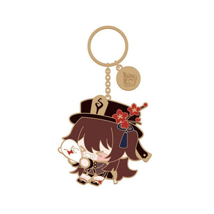 Genshin Etki Karakter Metal Keychain Hu Tao