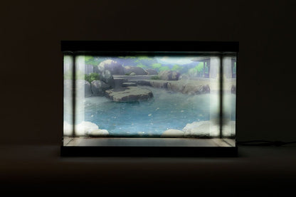 Azur Lane Acrylic Display Case with Lighting for figure Kashino Hot Springs Relaxation