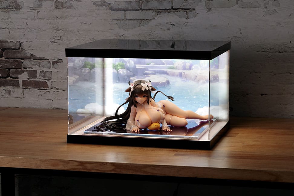 Visualizza acrilica Azur Lane con illuminazione per la figura Kashino Hot Springs Relaxation