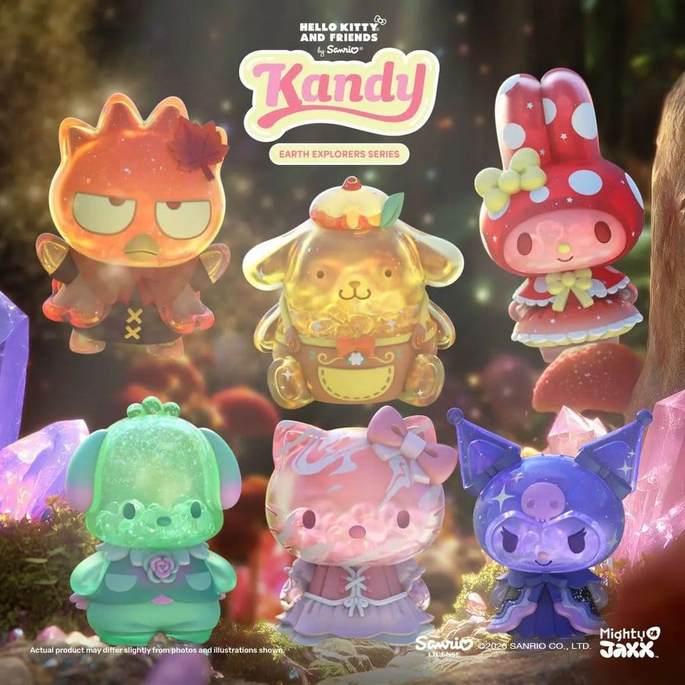Sanrio Earth Explorer Series Kandy 4-tums vinylfigur Blind Box Display (6)