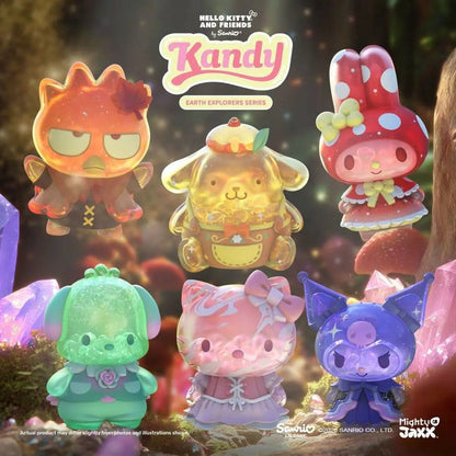 Sanrio Earth Explorer Series Kandy 4-tums vinylfigur Blind Box Display (6)