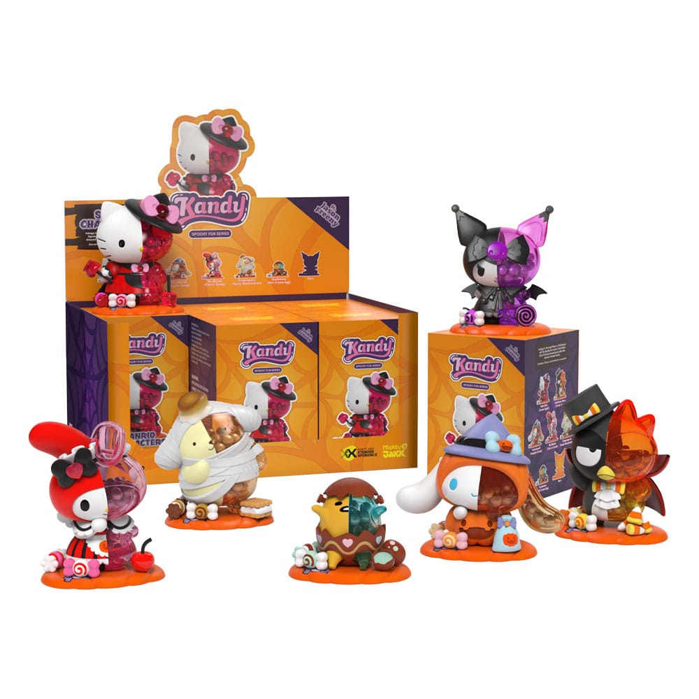 Kandy X Sanrio Blind Box Ft. Jason Freeny Collection Series 4 (Spooky Fun) Display (6)