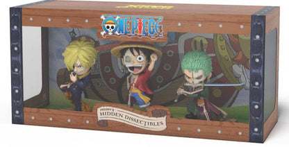 One Piece Figura de vinilo Hidden de Freeny Luffy, Zoro y Sanji 10 cm