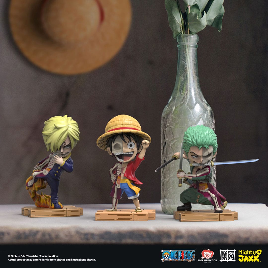 One Piece Figura de vinilo Hidden de Freeny Luffy, Zoro y Sanji 10 cm