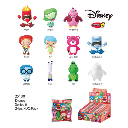 Pixar 3D PVC Bag Clips Series 6 Display (24)