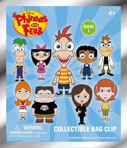 Exhibidor de clips para bolsas de espuma 3D de Phineas y Ferb Serie 1 (24)