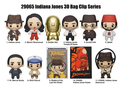 Présentoir à clips pour sacs en PVC 3D Indiana Jones (24)