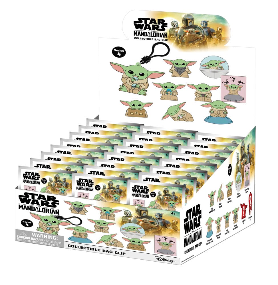 Star Wars 3D kopče za vrećice od pjene Best of Grogu Series 1 Display (24)
