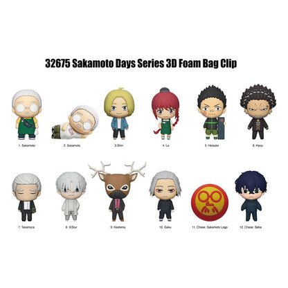 Sakamoto Days 3D Foam Bag Clips Series 2 Display (24)