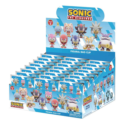 Sonic the Hedgehog PVC-taskeclips Flocking Series 5 Display (24)