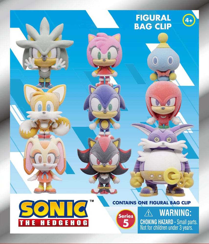 Sonic the Hedgehog PVC-taskeclips Flocking Series 5 Display (24)
