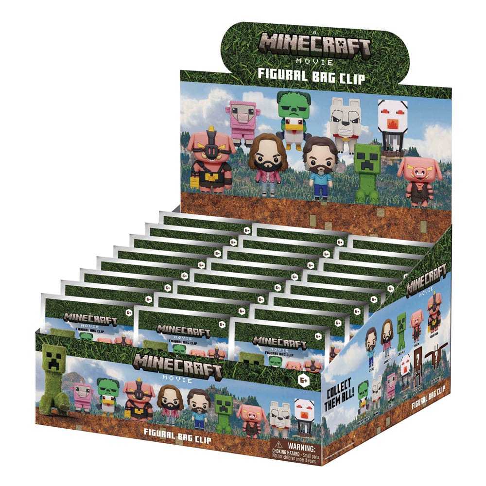 Minecraft 3D PVC Taskeclips Series 1 Display (24)