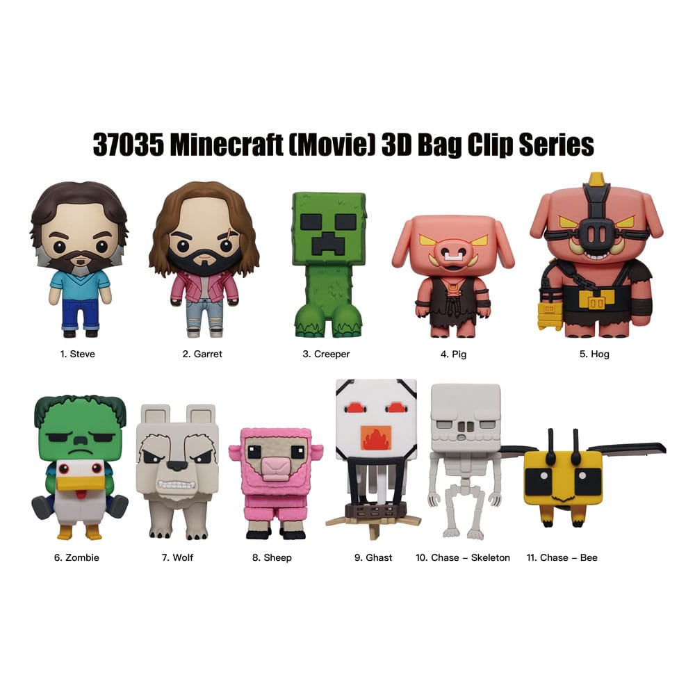 Minecraft 3D PVC Taskeclips Series 1 Display (24)