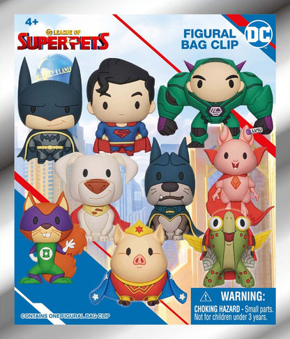 Présentoir à clips pour sacs en PVC 3D DC Super Pets, série 1 (24)