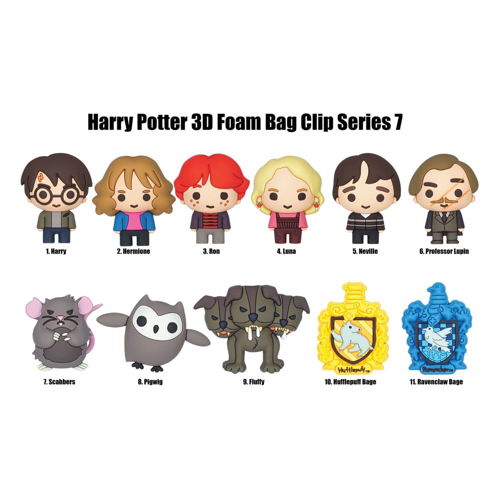 Clip per borse in PVC 3D Harry Potter Serie 7 Display (24)