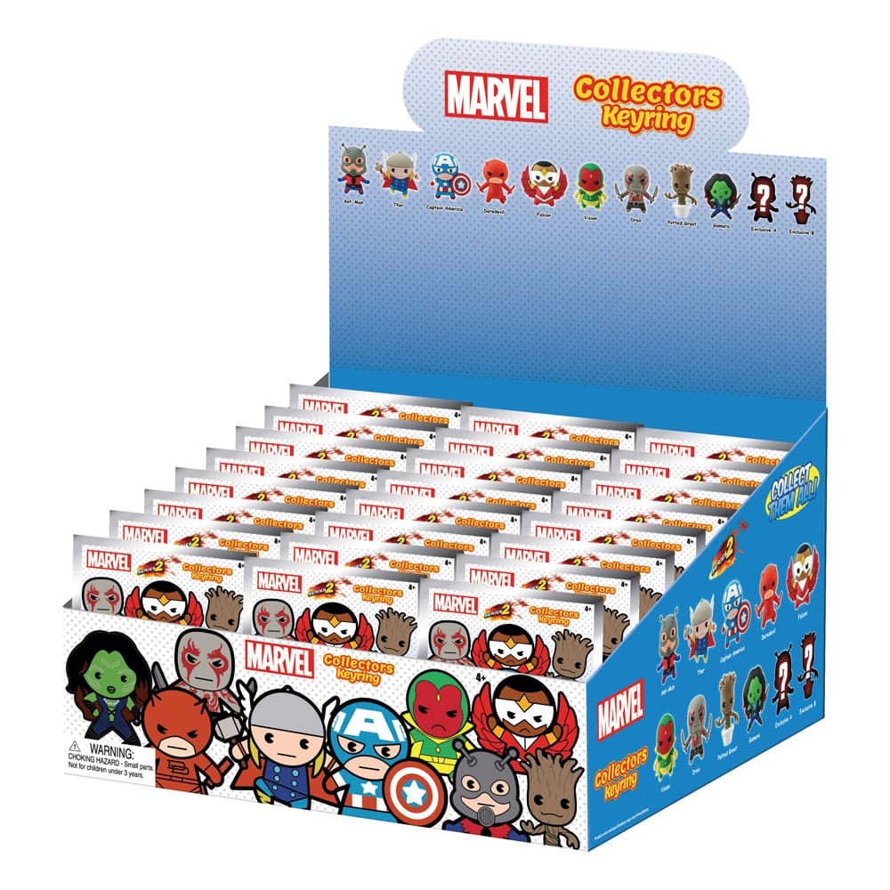 Marvel 3D PVC tasclips serie 2 display (24)