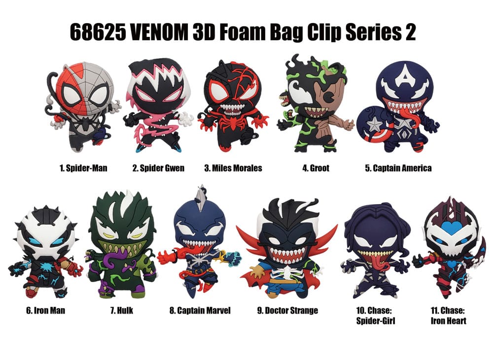 Venom 3D PVC Bag Clips Serie 2 Display (24)
