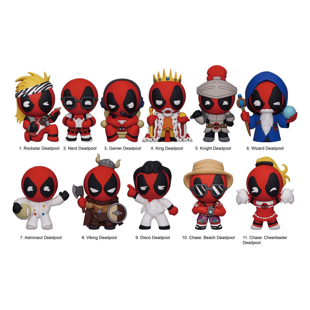 Marvel 3D PVC Çanta Klipleri Deadpool Serisi 6 Ekran (24)