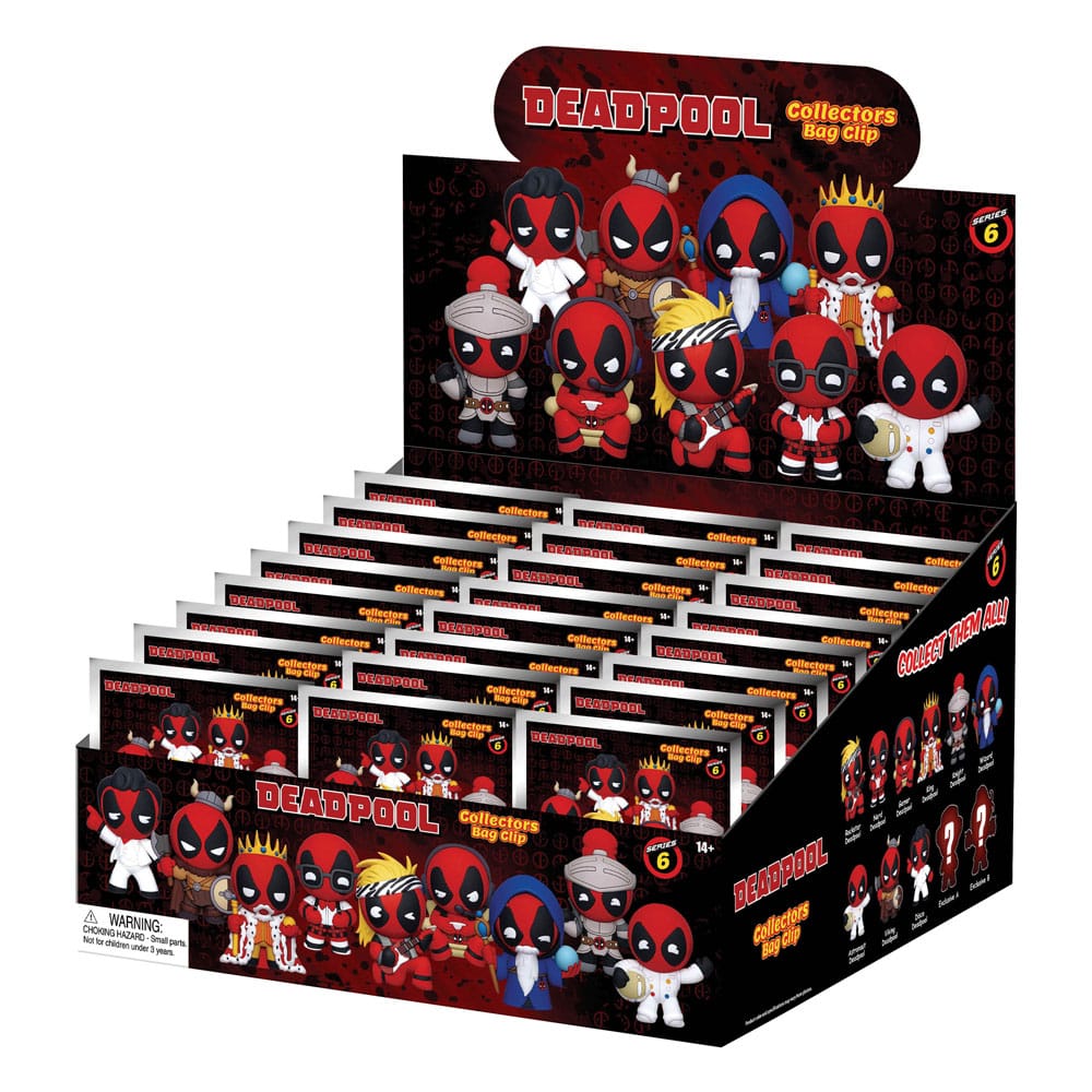 Marvel 3D PVC Çanta Klipleri Deadpool Serisi 6 Ekran (24)