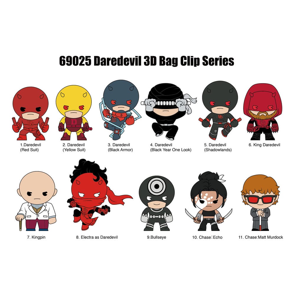 Daredevil 3D PVC Tasclips Klassiek Display (24)