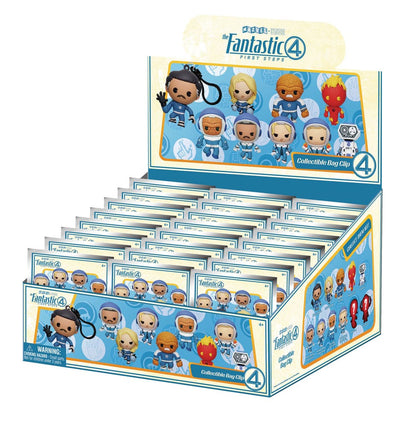 Fantastic Four 3D PVC Bag Clips Movie Display (24)