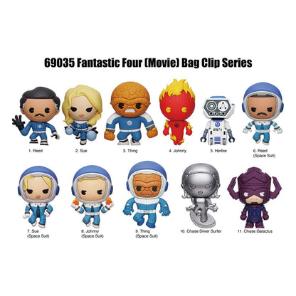 Fantastic Four 3D PVC Bag Clips Display (24)