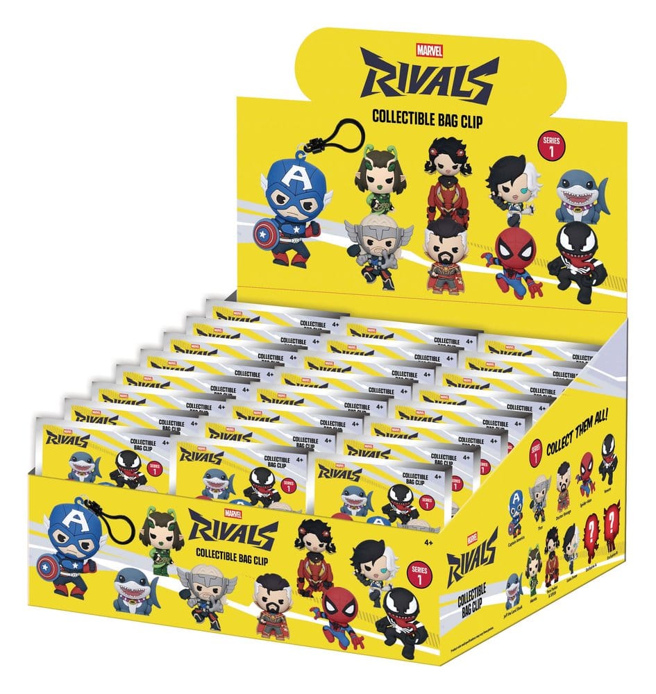 Marvel Rivals 3D Foam Bag Clips Series 16 Display (24)
