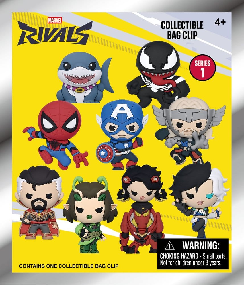Marvel Rivals 3D Foam Bag Clips Series 16 Display (24)