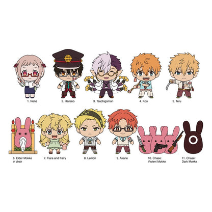 Toiletbundet Hanako-kun 3D PVC Bag Clips Series 3 Display (24)