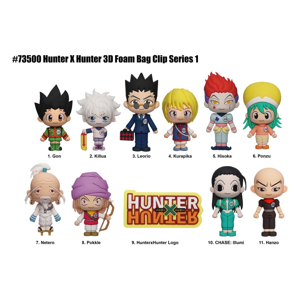 Hunter x Hunter Clips para bolsas de espuma 3D Serie 1 Pantalla (24)