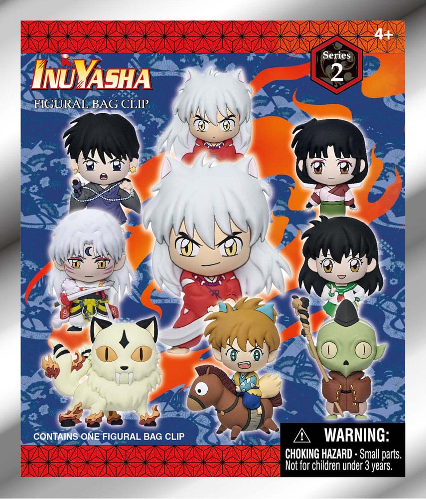 InuYasha 3D pjenaste kopče za vrećice, zaslon serije 2 (24)