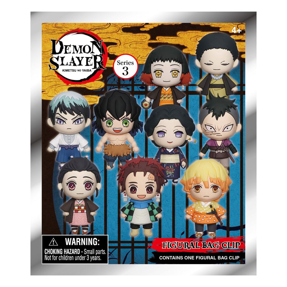 Demon Slayer: Kimetsu No Yaiba PVC Bag Clips Series 3 Display (24)