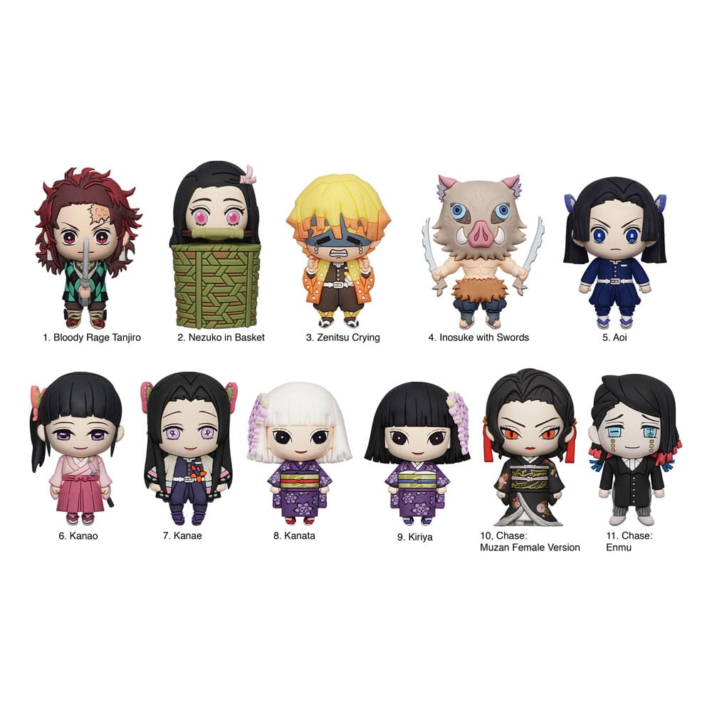 Demon Slayer: Kimetsu Hayır Yaiba 3D PVC Çanta Klipleri Seri 4 Ekran (24)