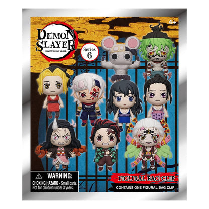 Demon Slayer: Kimetsu no Yaiba 3D Clip per borse in PVC Serie 6 Display (24)