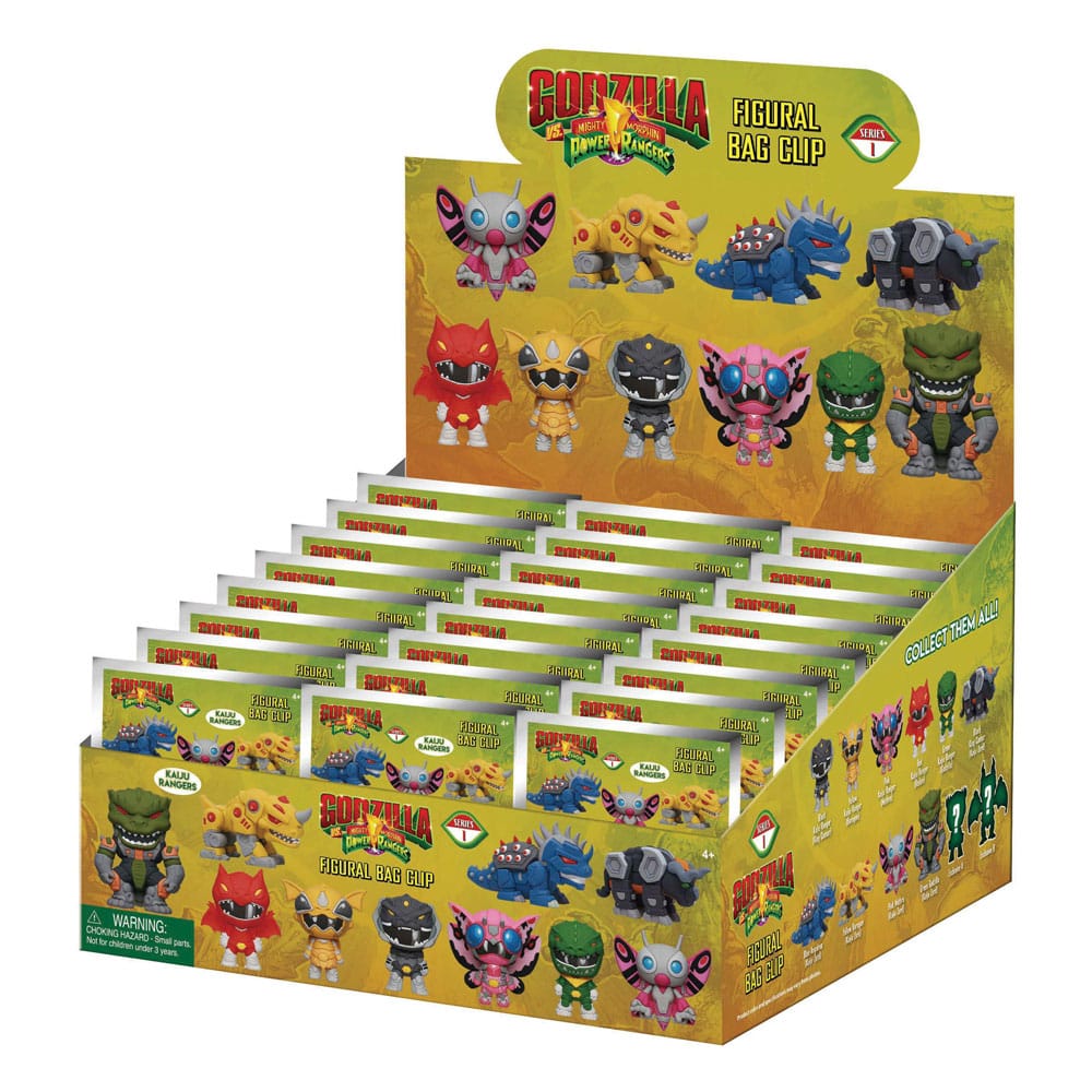 Godzilla vs. Power Rangers 3D PVC-taskeclips Serie 1-skærm (24)