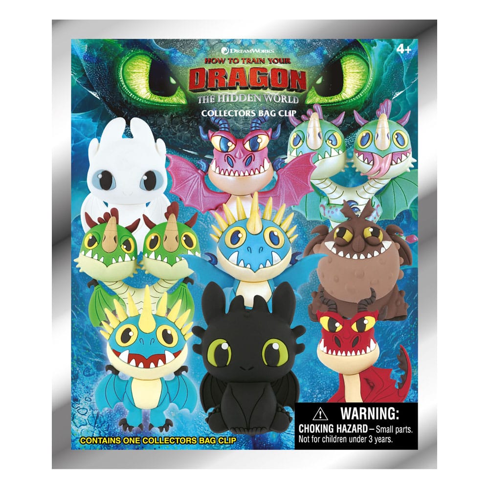 So trainieren Sie Ihren Drachen 3D PVC -Bag Clips Series 1 Display (24)
