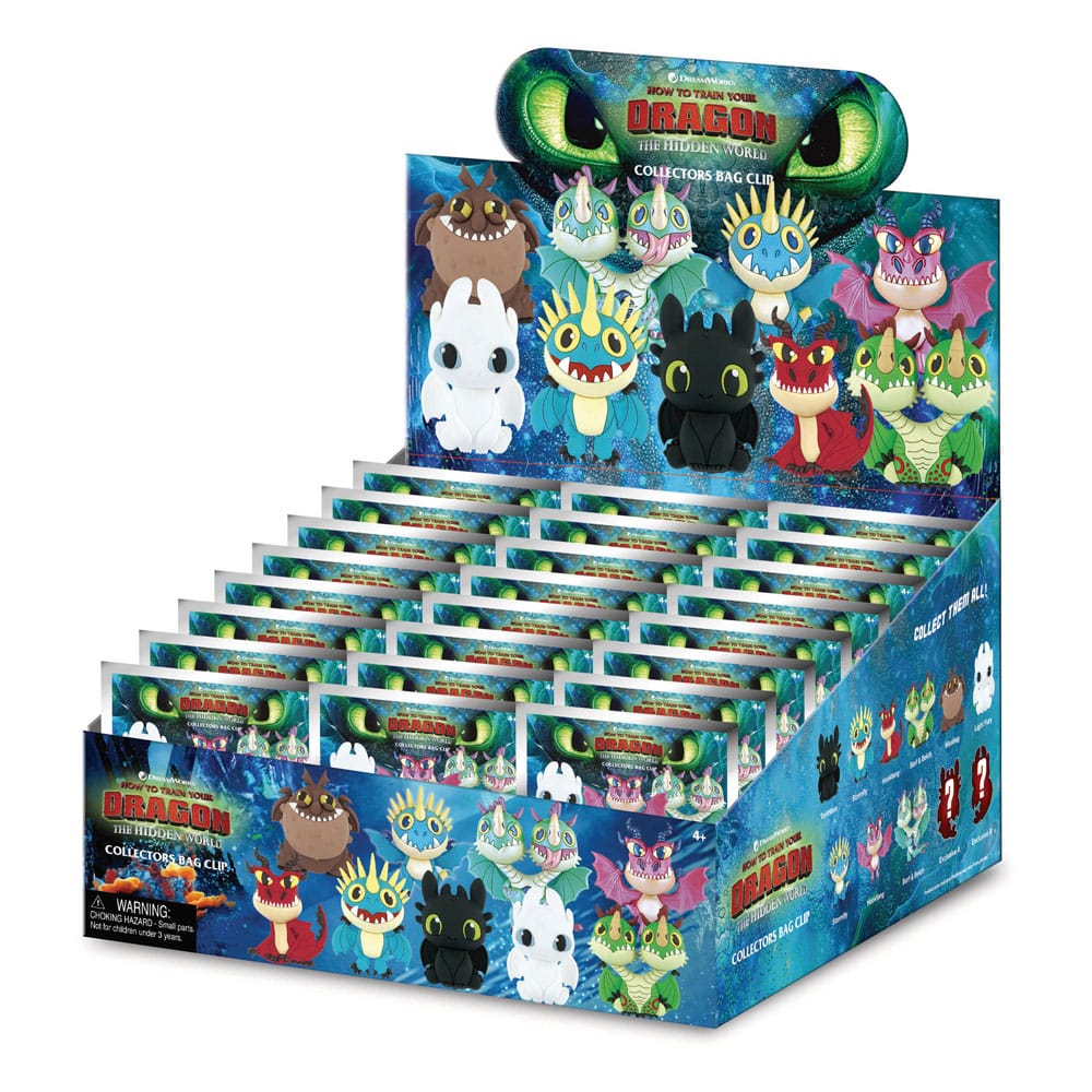 So trainieren Sie Ihren Drachen 3D PVC -Bag Clips Series 1 Display (24)