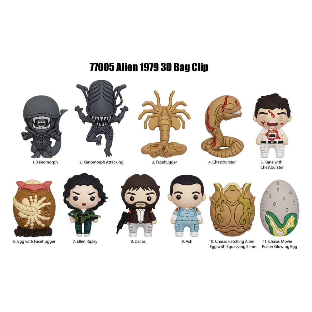 Alien 3D PVC Çanta Klipsleri Serisi 1 Ekran (24)