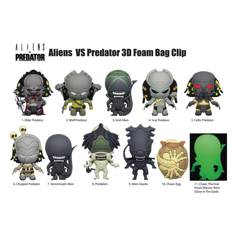 Alien vs. Predator 3D PVC-tasclips-display (24)