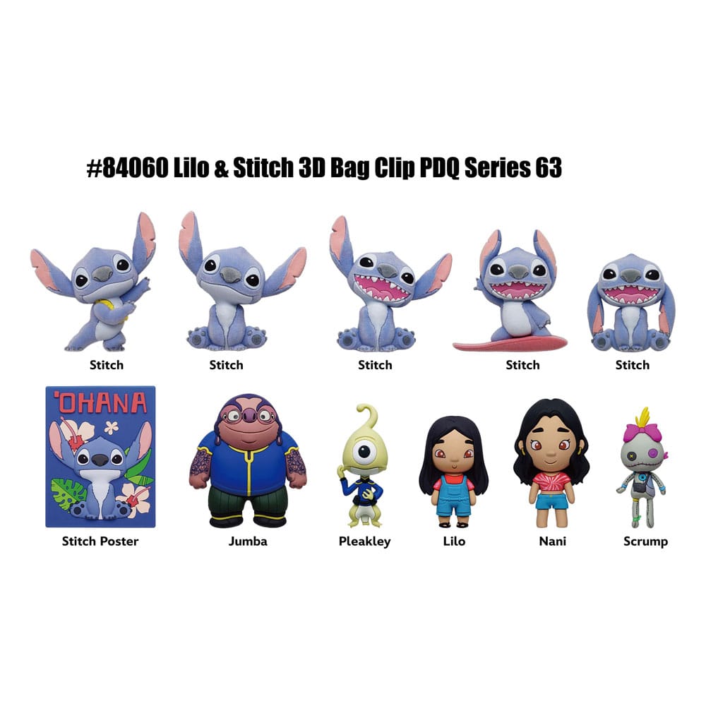 Lilo & Stitch Movie Clips para bolsas de espuma 3D Serie 63 Display (24)