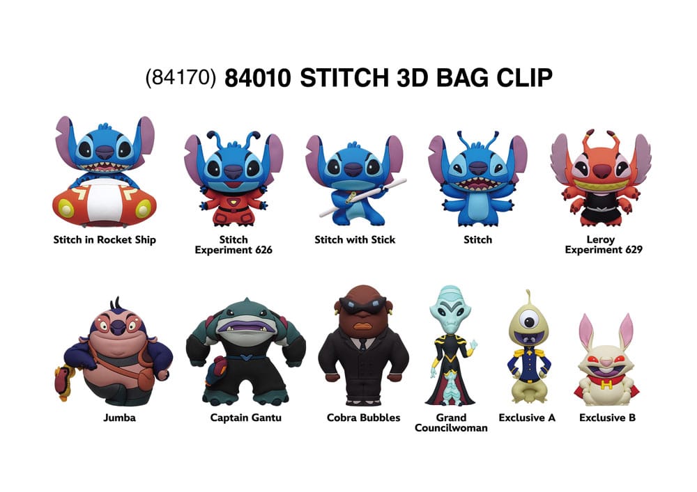 Clip per sacchetti in schiuma 3D Lilo & Stitch Stitch in Space Display (24)