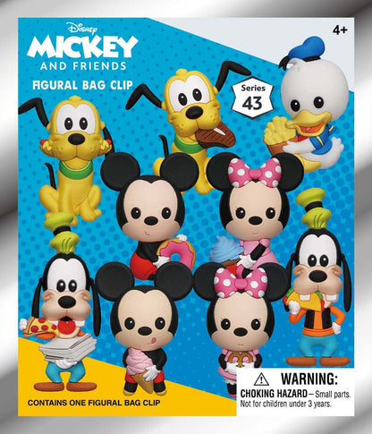 Mickey & Friends Clips para bolsas de PVC 3D Mickey & Friends con comida Serie 43 Display (24)