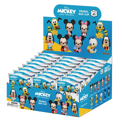 Mickey & Friends Clips para bolsas de PVC 3D Mickey & Friends con comida Serie 43 Display (24)